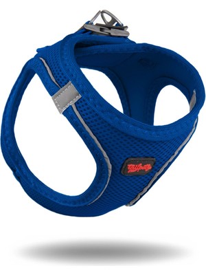 Tailpetz Air-Mesh Yumuşak ve Nefes Alabilir Küçük ve Orta Irk Kedi Köpek Göğüs Tasması Dayanıklı Lacivert