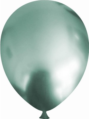 Bravo Helyuma Uyumlu Yeşil Krom Balon Mirror Balon 12 Inç 50 Adet Krom Yeşil Balon 12 Inch