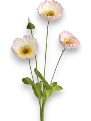 Dekosimge Yapay Çiçek 4lü Gelincik Dalı 60 cm Pembe