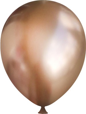 Bravo Helyuma Uyumlu Bronz Krom Balon Mirror Balon 12 Inç 50 Adet Krom Bronz Balon 12 Inch