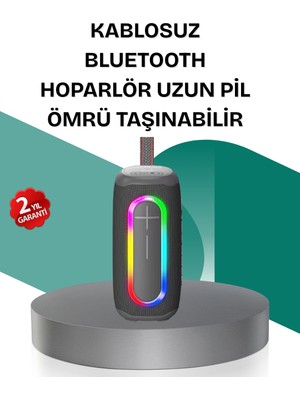 Fantastik Store Renkli LED Işıklı Kablosuz Hoparlör IP67 Sertifikalı