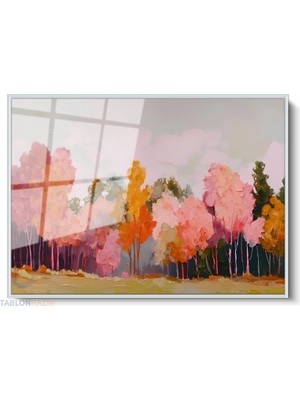 Tablonhazır Çerçeveli Yatay Cam Tablo Salon Duvar Tablosu Yatay Cam Doganinrenkleri2 Ofis Tablosu