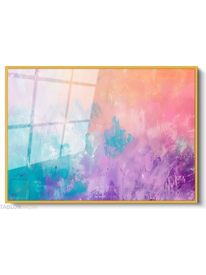 Tablonhazır Çerçeveli Yatay Cam Tablo Salon Duvar Tablosu Yatay Cam Pastelfircadarbeleri3 Ofis Tablosu