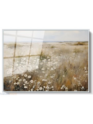 Tablonhazır Çerçeveli Yatay Cam Tablo Salon Duvar Tablosu Yatay Cam Vintagepapatyalar Ofis Tablosu