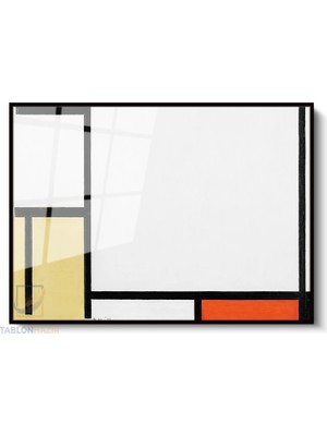 Tablonhazır Çerçeveli Yatay Cam Tablo Salon Duvar Tablosu Yatay Cam Soyut Unlu Gorsel Ofis Tablosu