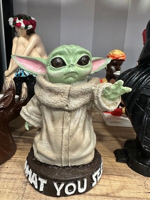 İki Cadı Tasarım Baby Yoda, Star Wars, Karakter Biblo, Dekoratif Polyester Obje