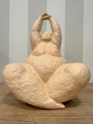 İki Cadı Tasarım Modern Soyut Lady Dekoratif Obje Polyester Heykel