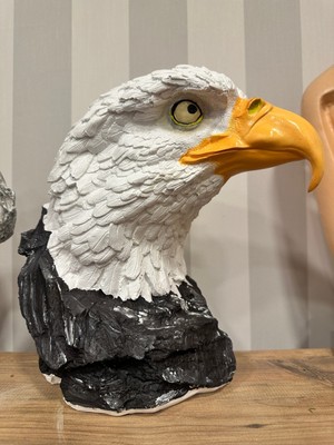İki Cadı Tasarım Dev Kartal Başı, Kara Kartal Heykeli, Büst, Dekoratif Obje