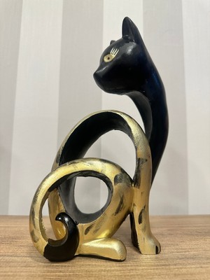 İki Cadı Tasarım Modern Kedi Dekoratif Obje