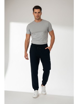 FullaModa Beli Bağlamalı Baskılı Jogger Eşofman Altı