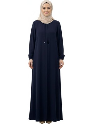 Modaplaza Kadın Büyük Beden  Fermuarlı Ferace 7536