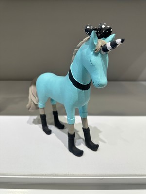 İki Cadı Tasarım Tek Boynuzlu At / Unicorn Pony Biblo, Polyester Dekoratif Obje