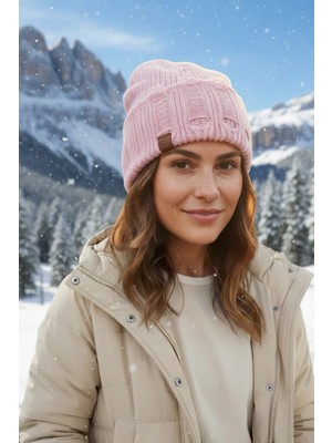 Eleven Markets Özel Tasarım Tiriko Pembe Kadın Beresi