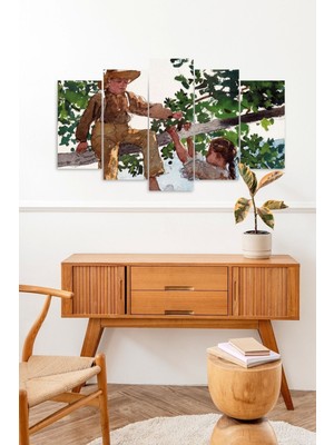 Mbb E-Ticaret Manzara 5 Parçalı Mdf Tablo