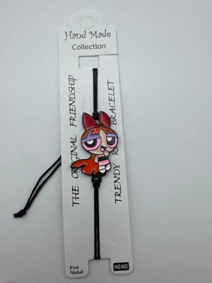 Herşey Nota Powerpuff Girls Blossom Figürlü Ip Unisex Bileklik – Ayarlanabilir Sevimli Tasarım
