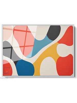 Tablonhazır Çerçeveli Yatay Cam Tablo Salon Duvar Tablosu Yatay Cam Renklikivrimlar2 Ofis Tablosu