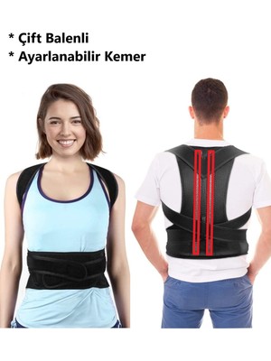 Dik Duruş Korse, Balenli, Unisex, Kamburluk Önleyici, Medikal Destek
