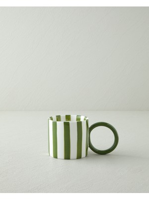 English Home Boldy Lines New Bone China Kupa 350 ml Yeşil