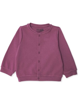 Hellobaby Hellobaby Kız Bebek Basic Hırka Çıtçıtlı Bisiklet Yaka Uzun Kol