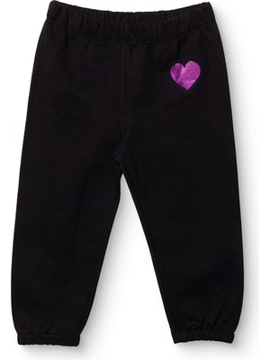 Hellobaby Hellobaby Kız Bebek Eşofman Alt Kalp Baskılı Yok Uzun Paça