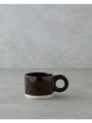 English Home Splashy Stoneware Kupa 300 ml Koyu Kahverengi