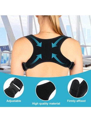 Dik Duruş ve Kamburluk Düzeltici Sporcu Korse Çapraz Tasarım