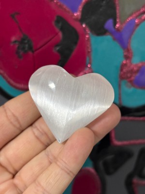 Gemsartdeco SELENİT KALP DOĞALTAŞ 1 ADET