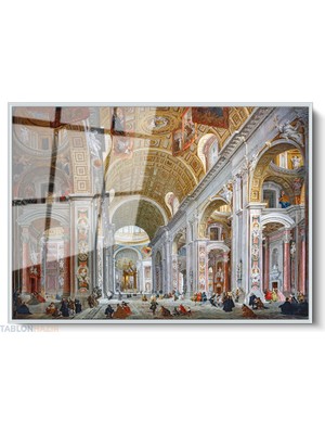 Tablonhazır Çerçeveli Yatay Cam Tablo Salon Duvar Tablosu Yatay Cam Ortacageser Yeni Ev Hediyesi Ofis Tablosu