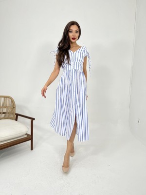 Balmior 5486 Elbise-Baltimore Çizgili