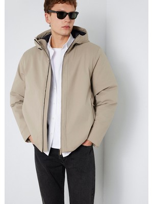 Mavi Kapüşonlu Haki Ceket 0110784-80697