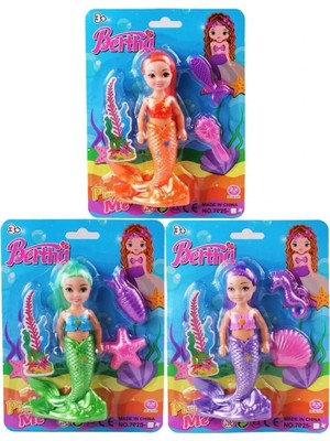Mercansa 7025 Kartela Kçk Deniz Kızı Bertha Bebek -Kzl