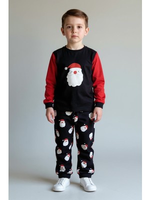 Soft and Baby Erkek Çocuk Noel Baba Yılbaşı Pijama Takımı