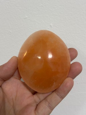 Gemsartdeco SELENİT YASSI OVAL DOĞALTAŞ 8 CM