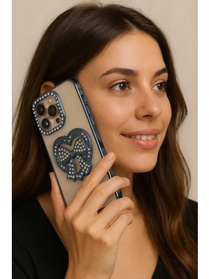 Store iPhone 14 Pro Max Uyumlu Lüks Taşlı Kıl