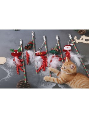 Poebgo Family's Yılbaşı Temalı Zilli Kedi Oyun Oltası