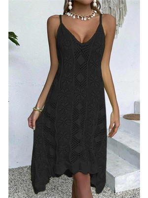 Faylora Kadın Ince Askılı Triko Elbise