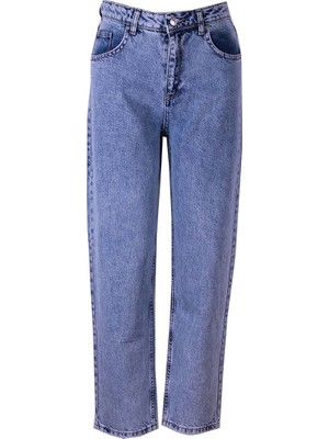 Double 26KD52002183 Mavi Kadın Jean Pantolon 2183