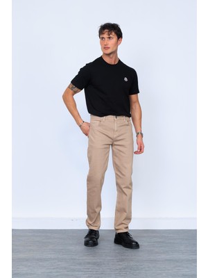 Bej Parça Boya Gabardin Pantolon