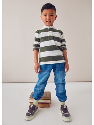 Mayoral Erkek Çocuk Paraşüt Kot Pantolon Mavi 4560