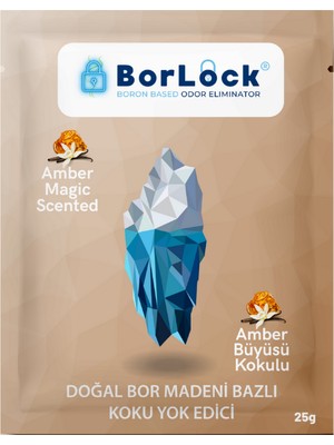 Borlock Amber Büyüsü Kokulu Koku Giderici 25 gr