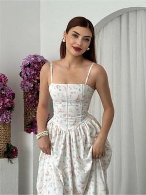 Faylora Pars Ip Askılı Elbise