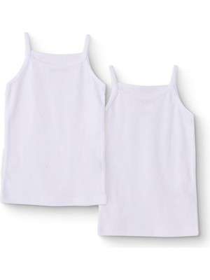 Hellobaby Hellobaby Kız Bebek 2li Atlet Bisiklet Yaka Ip Askılı