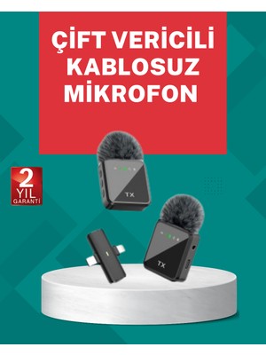 Astraltech Profesyonel Ses Kayıtları Için 2 Li Kablosuz Yaka Mikrofon Seti