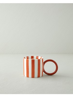 English Home Boldy Lines New Bone China Kupa 350 ml Turuncu