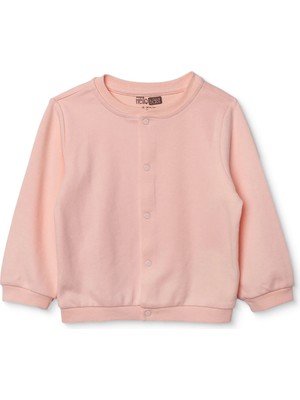 Hellobaby Hellobaby Kız Bebek Basic Hırka Çıtçıtlı Bisiklet Yaka Uzun Kol