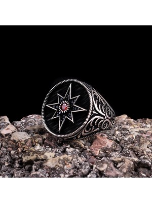 Takı925 925 Ayar Gümüş Yıldız Model Yüzük