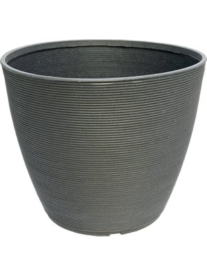 Teraplast Ring 57 Plastik Saksı Antrasit