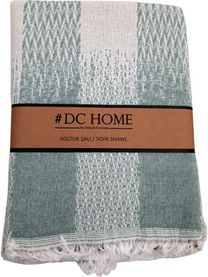 Denizli Concept Dc Jakarlı Pamuklu Kaymaz Terletmez Koltuk Örtüsü (180X240) - Yeşil