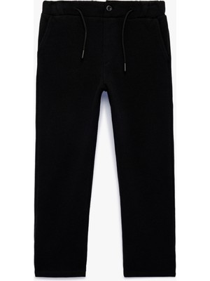 Koton Fermuarlı Cepli Pamuklu Beli Bağcıklı Basic Eşofman Altı