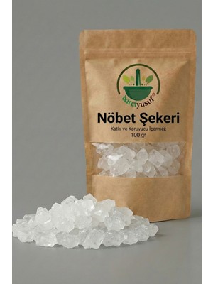 ixirciyusuf Nöbet Şekeri (Kaya Şekeri – Rock Sugar – Kristal Nöbet) Doğal Tane 100 G